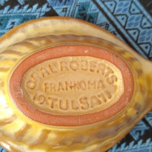 Frankoma Oral Roberts 1971 Christ the Light Vintage Pottery Candleholder - Picture 5 of 7